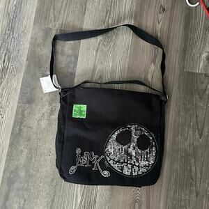 jack skellington black messenger bag